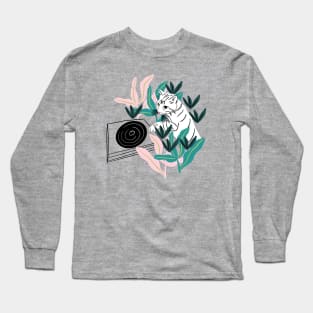 Cat DJ Long Sleeve T-Shirt